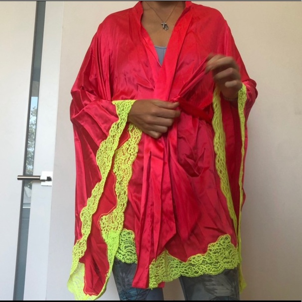 Agent Provocateur Red Silk Robe